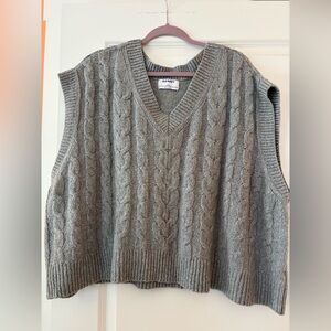 Old Navy Charcoal V-Neck Sweater Vest